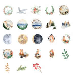 STICKERS FOREST WHISPERS
