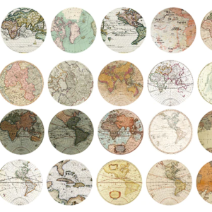 STICKERS MAPA ANTIGUO